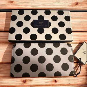 New, Dabney Lee Polka Dot wallet with gift box (and tags)